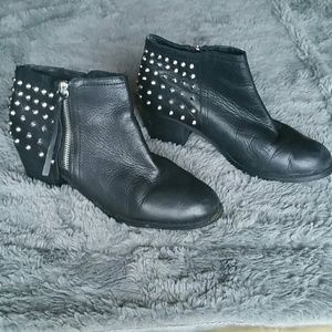 ALDO leather studded booties